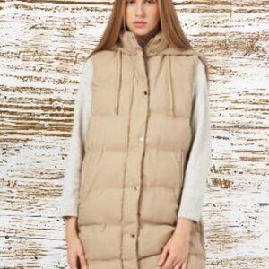 Zara Women's jacket VEST SIZE XS Beige 0304/694/170